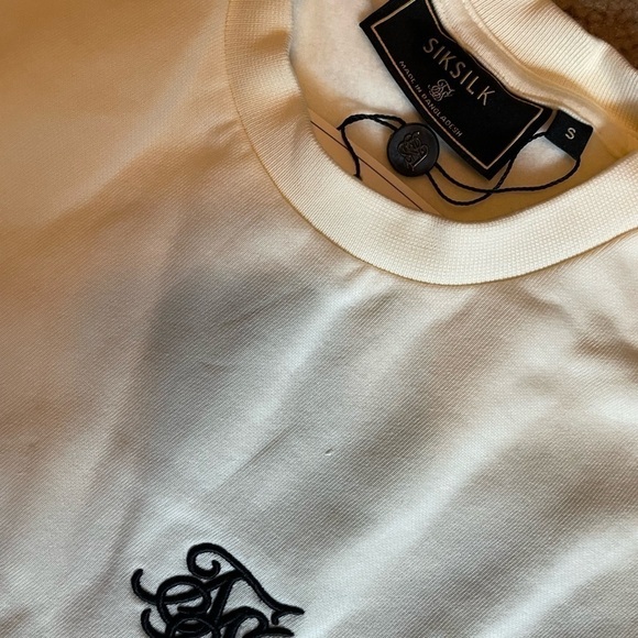 SIKSILK Ecru Essential Crew Sweatshirt - Picture 12 of 13